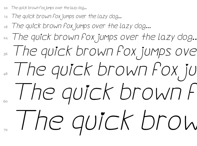 Darlin' Pop font waterfall